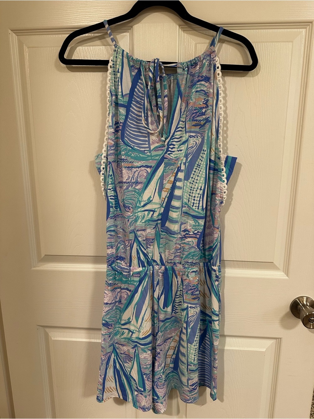 NEW WITH TAGS Lilly Pulitzer Aboat Time Gianni Romper size L - Picture 2 of 5